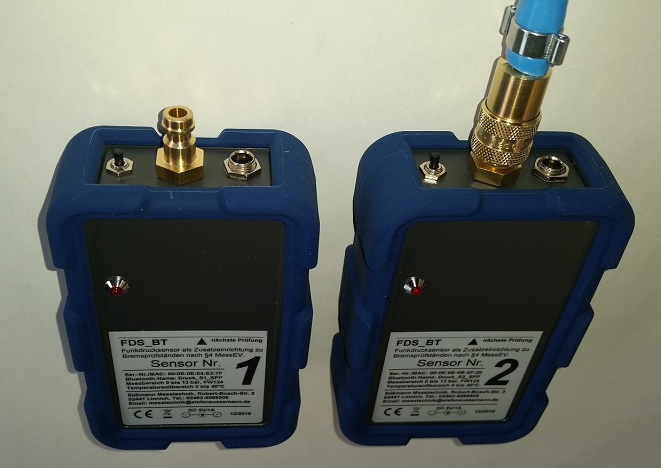 Zwei Funkdrucksensoren